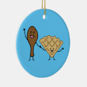 アメリカ鶏およびワッフル及び南料理 セラミックオーナメント (右)