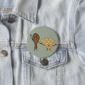 アメリカ鶏およびワッフル及び南料理 缶バッジ (インサイチュ)