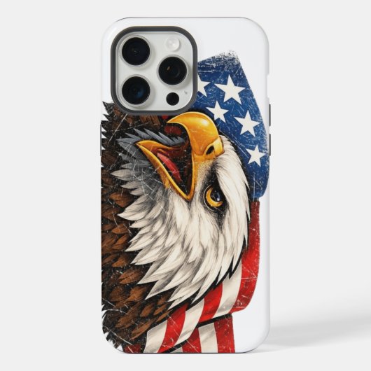 アメリカ鷲のiPhone 15 Pro Maxケース iPhoneケース (裏面)