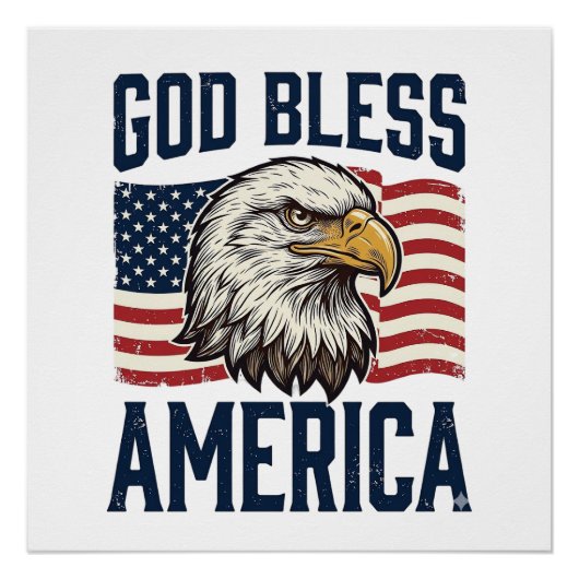 アメリカ鷲愛国ベクター デザイン_1 ポスター (正面)