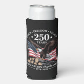 アメリカ鷲250周年記念 スリム缶クーラー (Seltzer正面)