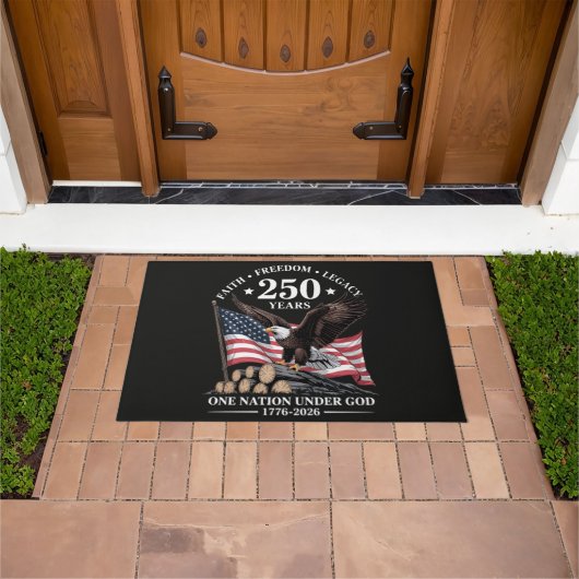 アメリカ鷲250周年記念 ドアマット (室外)