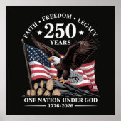 アメリカ鷲250周年記念 ポスター (正面)