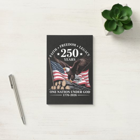 アメリカ鷲250周年記念 ポストイット (オフィス)
