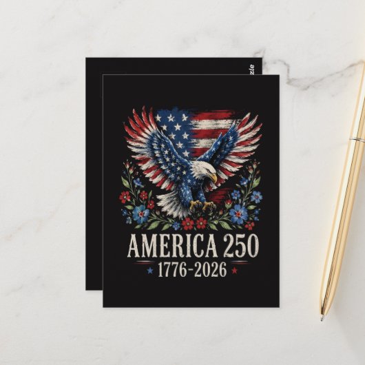 アメリカ鷲250周年記念 ポストカード (正面/裏面インサイチュ)
