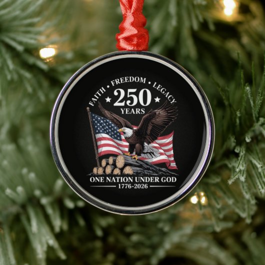 アメリカ鷲250周年記念 メタルオーナメント (ツリー)