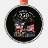 アメリカ鷲250周年記念 メタルオーナメント (正面)