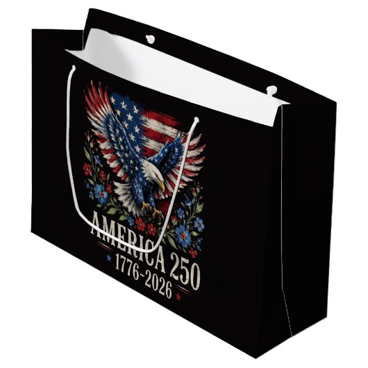 アメリカ鷲250周年記念 ラージペーパーバッグ (正面アングル)