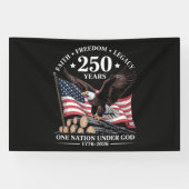 アメリカ鷲250周年記念 横断幕 (横)