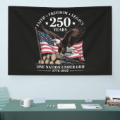 アメリカ鷲250周年記念 横断幕 (トレードショー)