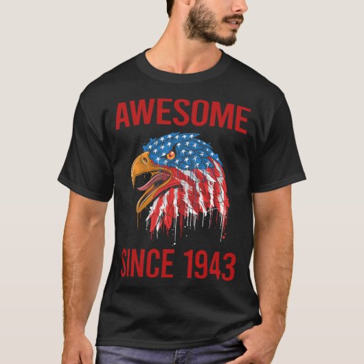 アメリカ鷲 - 1943年から凄い Tシャツ (正面)