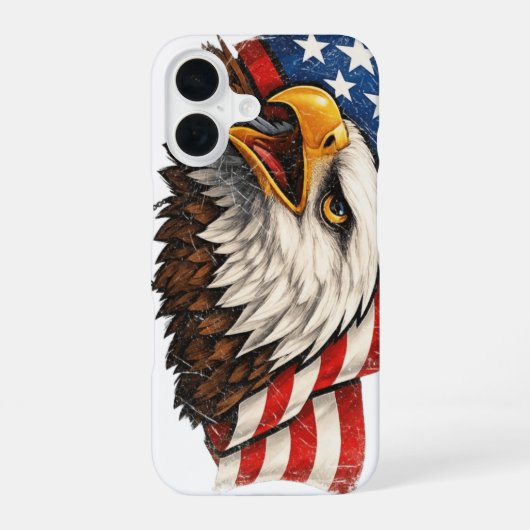 アメリカ鷲 iPhone 16ケース (裏面)