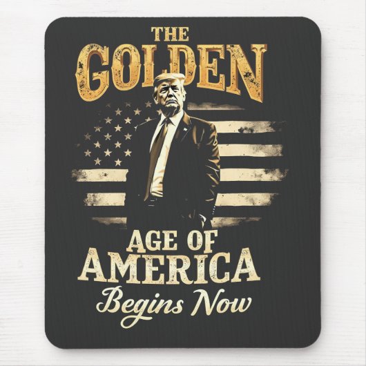 アメリカ黄金時代がトランプ4日に始まる マウスパッド (正面)