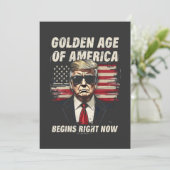 アメリカ黄金時代がトランプ4日に始まる 案内状 (スタンド正面)