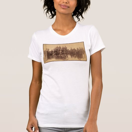 アメリカ黒人戦闘騎兵隊:バッファロー・ウォリアーズ Tシャツ (正面)