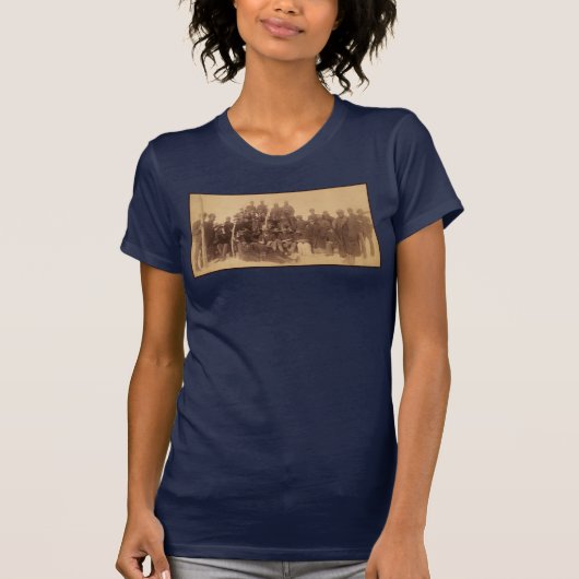 アメリカ黒人戦闘騎兵隊：バッファロー・ウォリアーズ Tシャツ (正面)