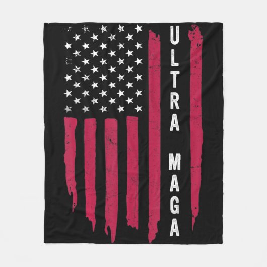 アメリカ黒人旗で作られた驚くべき外出 フリースブランケット (正面)