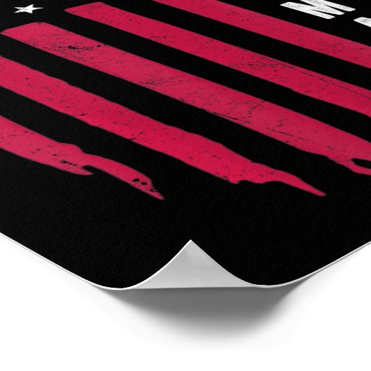 アメリカ黒人旗で作られた驚くべき外出 ポスター (角)