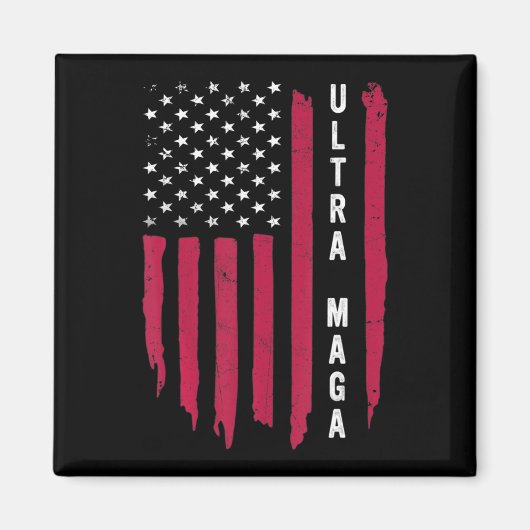 アメリカ黒人旗で作られた驚くべき外出 マグネット (正面)