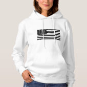 アメリカ黒旗 パーカ (正面)