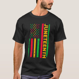 アメリカ12月期米国国旗の黒人歴史の日アフロ・アメリカ Tシャツ