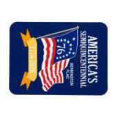 アメリカ1500年1776年～2026年アメリカ250 マグネット (横)