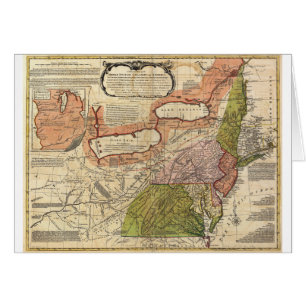 アメリカ1771年の中間のイギリスのコロニーの地図