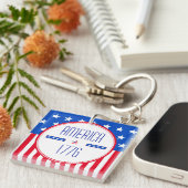 アメリカ1776年の愛国心 キーホルダー (正面右)