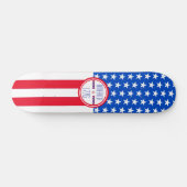 アメリカ1776年の愛国心 スケートボード (横)