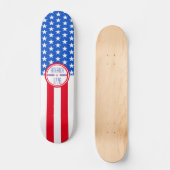 アメリカ1776年の愛国心 スケートボード (正面)