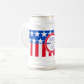 アメリカ1776年の愛国心 ビールジョッキ (正面左)