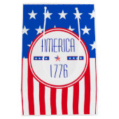 アメリカ1776年の愛国心 ミディアムペーパーバッグ (裏面)