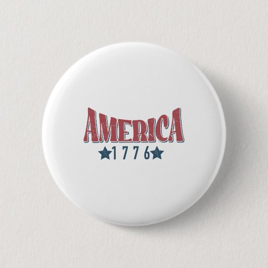 アメリカ1776年7月の無料四日の自宅 缶バッジ (正面)