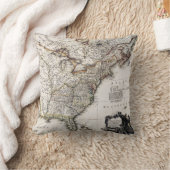 アメリカ1809年の地図 クッション (ブランケット)