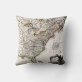 アメリカ1809年の地図 クッション (裏面)
