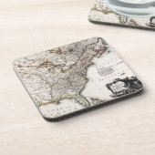 アメリカ1809年の地図 コースター (左側)