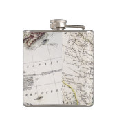 アメリカ1809年の地図 フラスク (裏面)