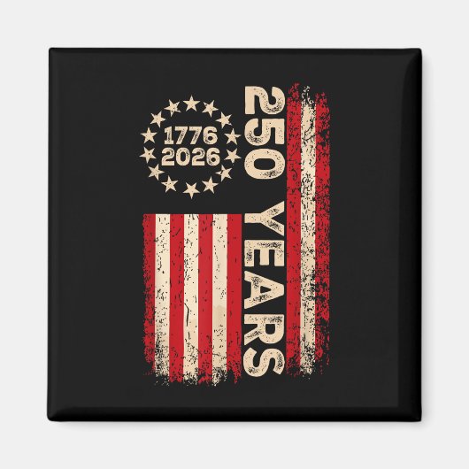 アメリカ2010年7月4日2026 250年 マグネット (正面)