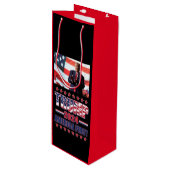 アメリカ2024年のファーストトランプ ワインギフトバッグ (正面アングル)