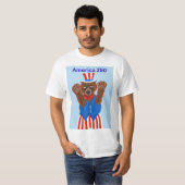 アメリカ250おじさん熊 Tシャツ (正面フル)