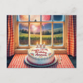 アメリカ250お誕生日ケーキ ポストカード (正面)