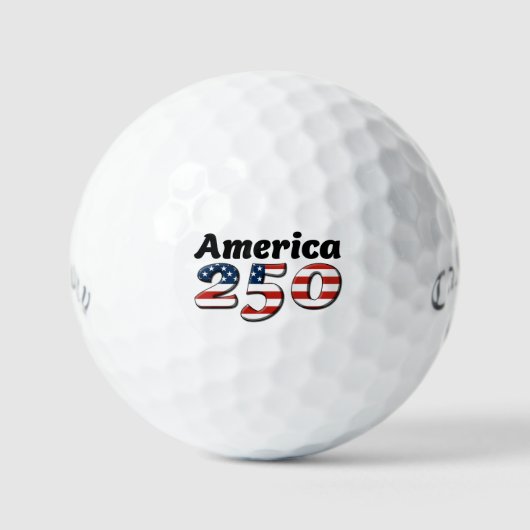 アメリカ250デザイン ゴルフボール (正面)
