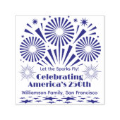 アメリカ250周年を祝う花火　Trodat セルフインキングスタンプ (デザイン)