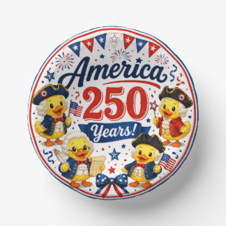 アメリカ250周年アヒルのパーティー ペーパーボウル