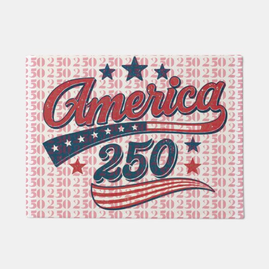 アメリカ250周年ダーツボード ドアマット (正面)