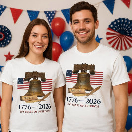 アメリカ250周年リバティベルユニセックス Tシャツ