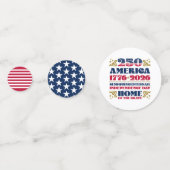 アメリカ250周年愛国者 コンフェッティ (裏面)