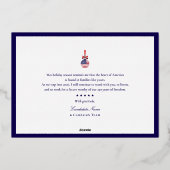 アメリカ250周年愛国記念日2025青い民主主義 箔シーズンカード (裏面)