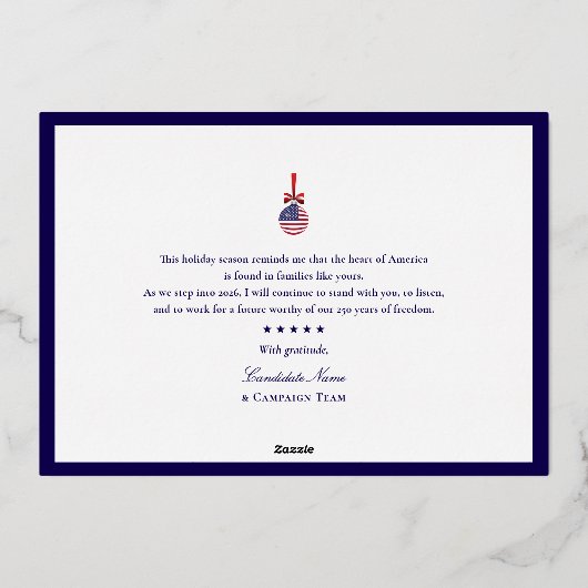 アメリカ250周年愛国記念日2025青民主主義 箔シーズンカード (裏面)