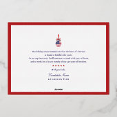 アメリカ250周年愛国記念日2025 赤共和党員 箔シーズンカード (裏面)